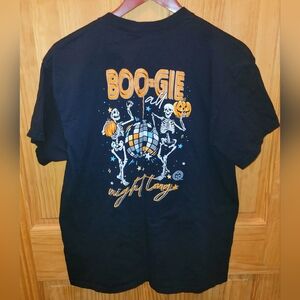 Girlie Girl Boo-Gie All Night Long Black T-Shirt Size Large